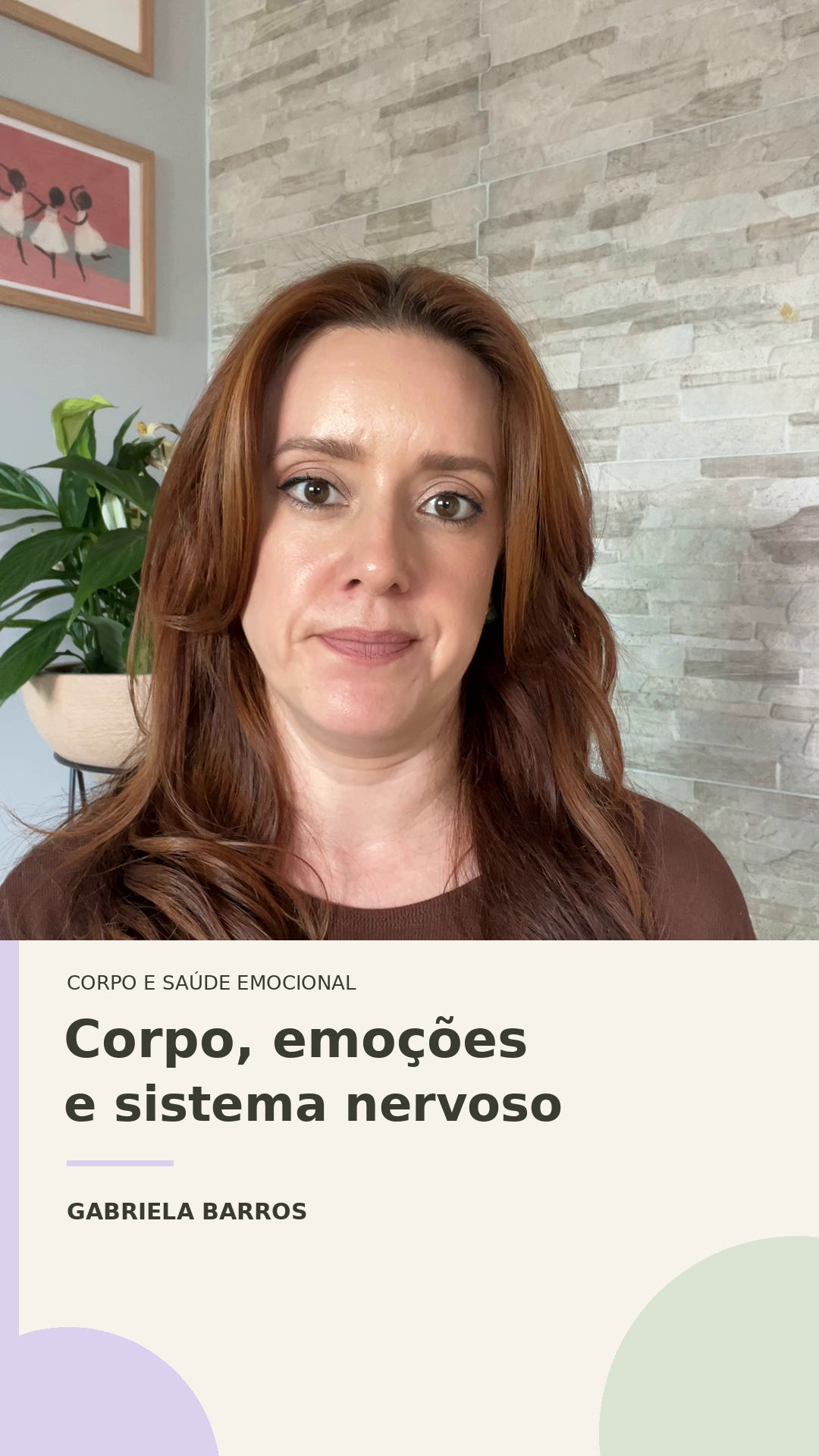 Capa de Gabriela Barros: Corpo, emoções e sistema nervoso